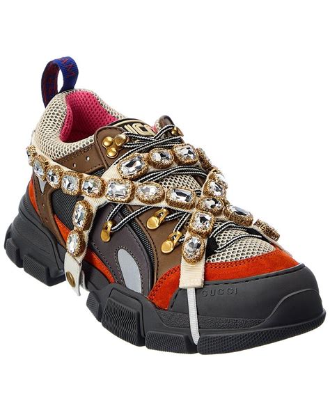 gucci flashtrek leather sneakers|gucci trek sandals.